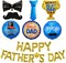 Happy Fathers Day Balloon Arch Garland Kit Father's Day Party Decorations, Best Dad Trophy Beard Foil Balloons for Father's Day Party Supplies
